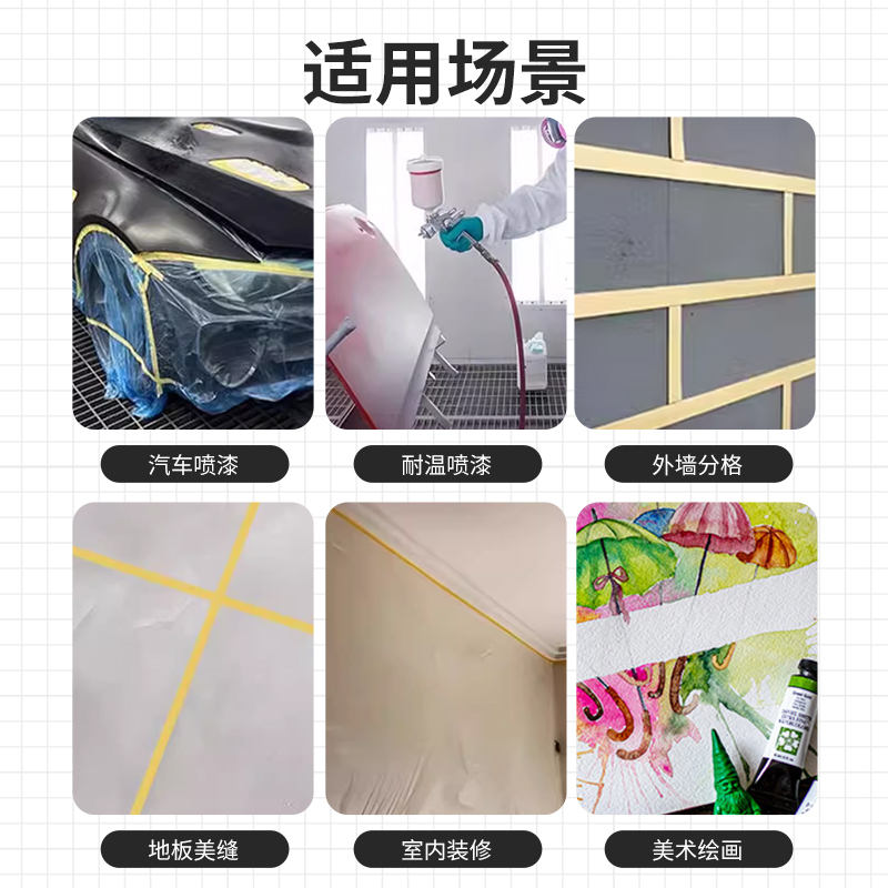 美纹纸应用场景